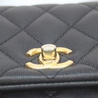 香奈兒27號黑色A92990 G五金魚子醬可可手柄XS 24 2-Way手柄