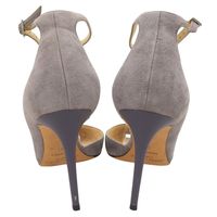 지미추 스웨이드 핀힐 포인티드 투펌프스 레이디스 그레이 38 38