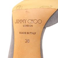 지미추 스웨이드 핀힐 포인티드 투펌프스 레이디스 그레이 38 38