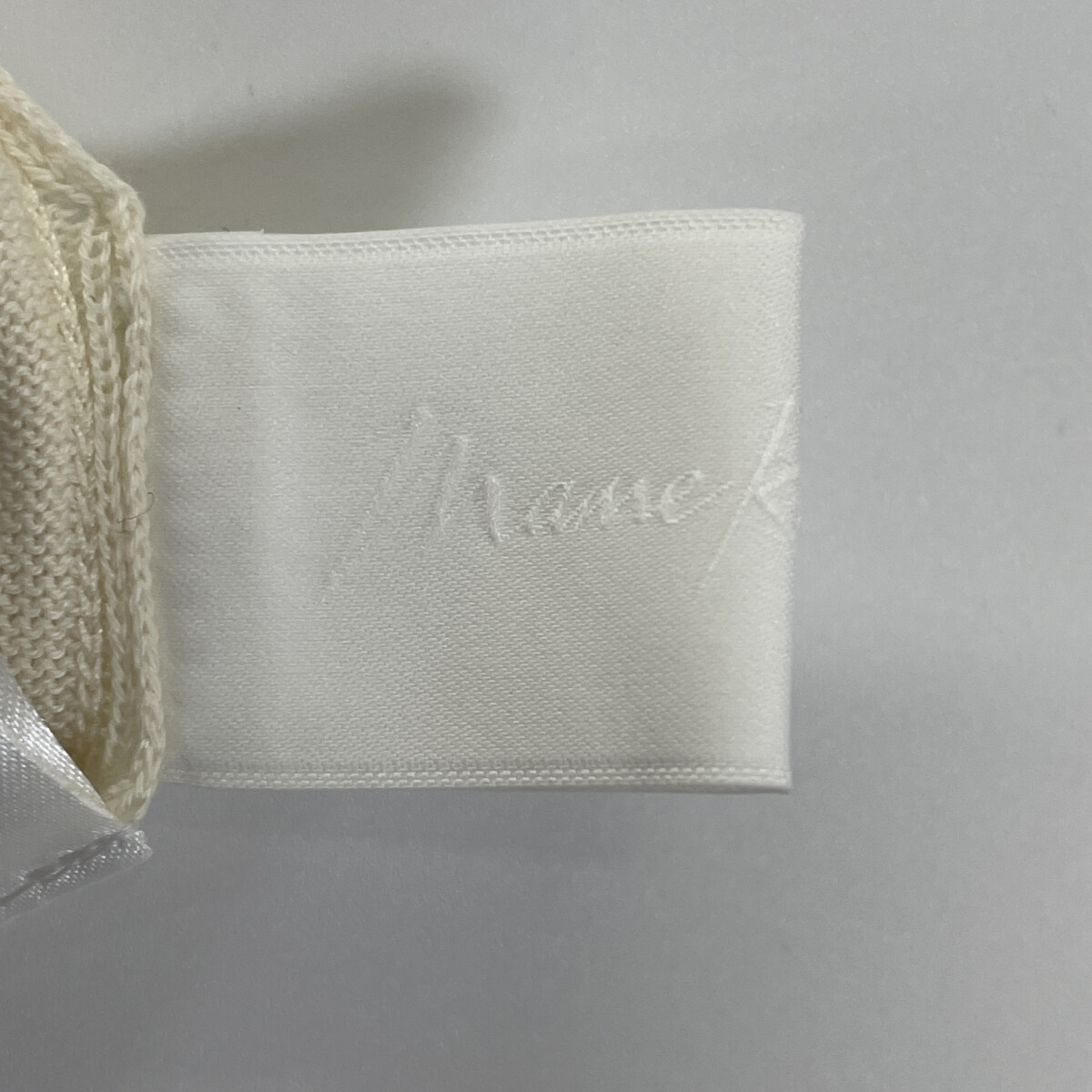 マメクロゴウチ 25AW ｱｲﾎﾞﾘｰ Embroidery Collar Knitted Top 2 Embroidery Collar Knitted Top