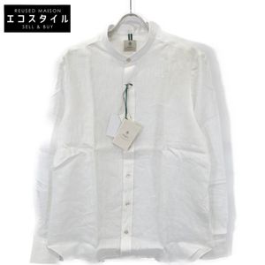 루이지 보렐리 ADAM-EX 휴가 리넨 프런트 밴드 카라 랭글스 라이브