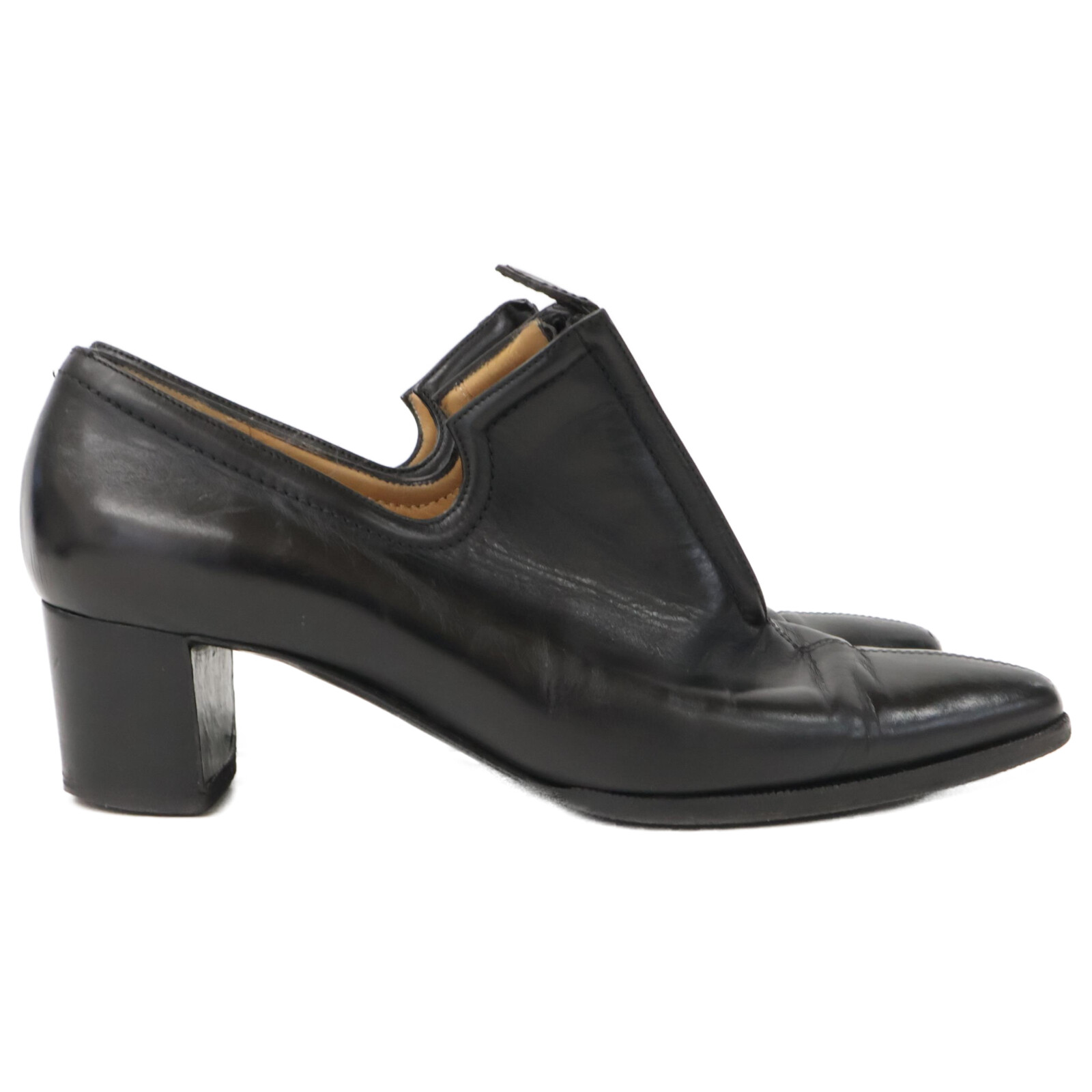 Hermes Leather Zip Bootie / 35 1/2 | 日本二手精品 ｜ DOKODEMO