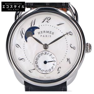 エルメス AR7.510 アルソー プティット リュンヌ ムーンフェイズ MOP文字盤 自動巻き