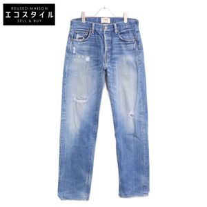 Levi's 50166-0022 501 1966 Reissue Special Edition Distressed Straight Button Fly Denim Pants / Size 31