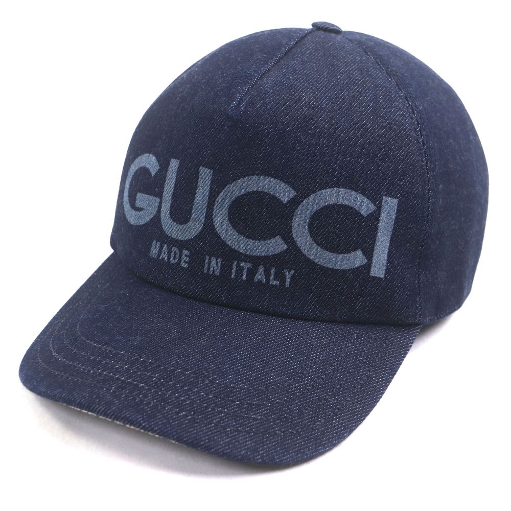 Excellent condition: GUCCI 812838 logo print GG pattern denim