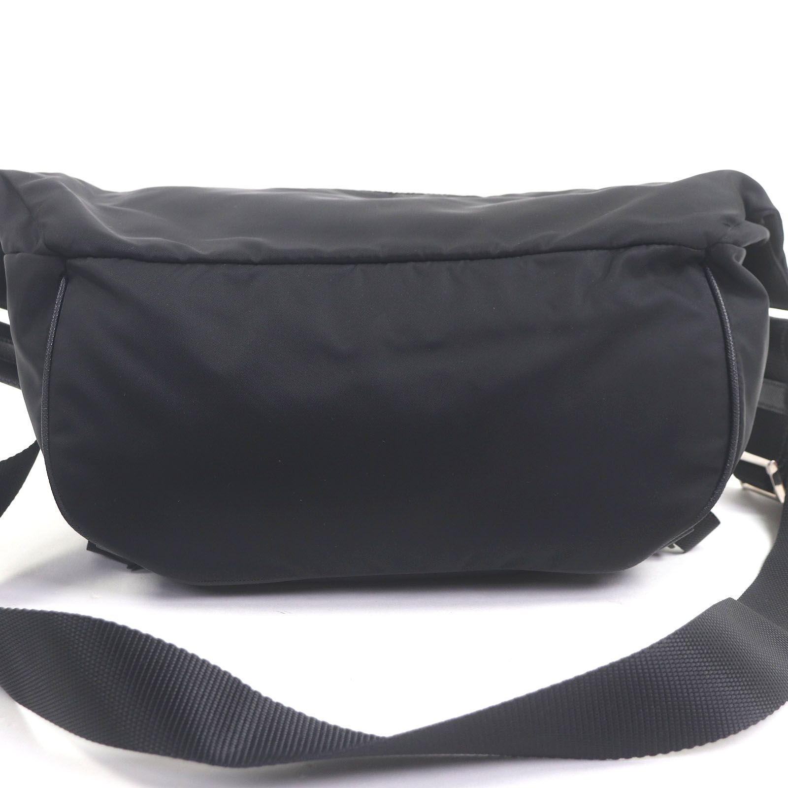 美品□PRADA プラダ 2VH994 Re-NYLON トライアングルロゴ 三角プレート