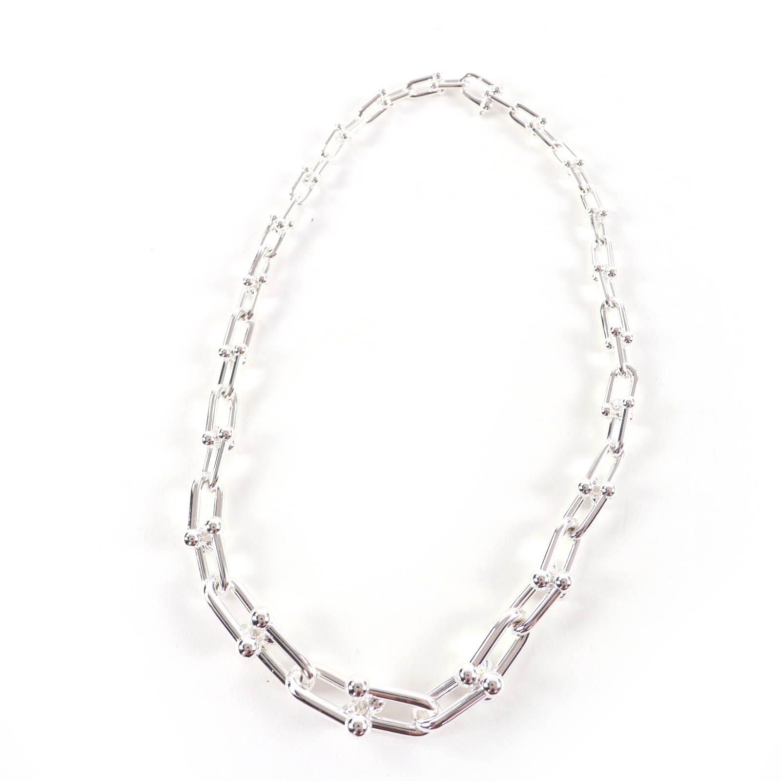 極 美品 TIFFANY&Co. ティファニー ハードウェア ラージリンク 