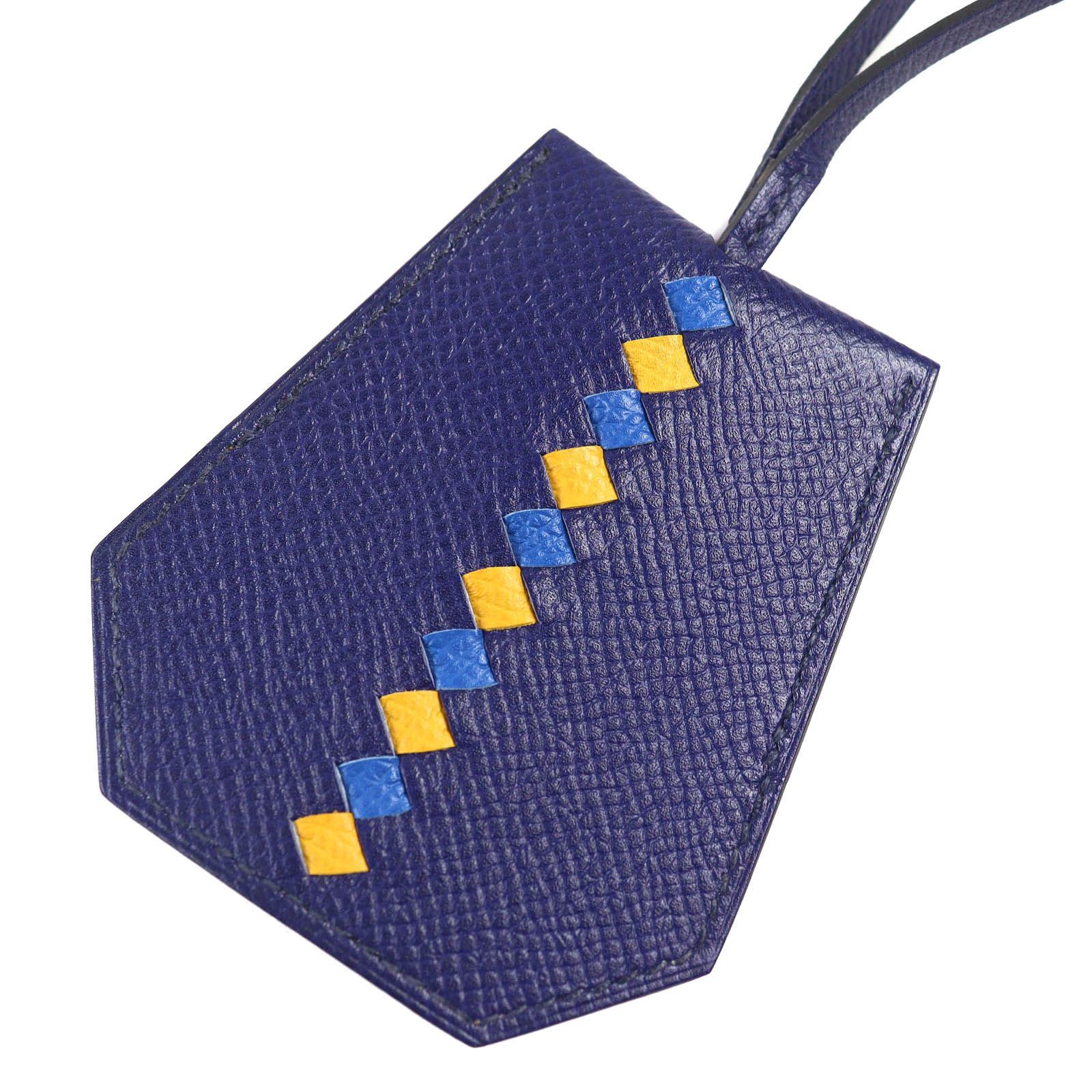 美品△HERMES エルメス レザー クロシェット キーリング キーチャーム