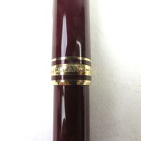 MONTBLANCMeisterstück 旋轉式原子筆，白色星形標誌，波爾多紅和金色筆身，西德製造，經測試和驗證