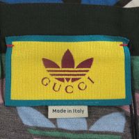 Unused GUCCI adidas Trefoil and GG logo all-over print shorts