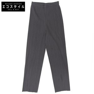 Pleats Please Pleated Pants Bottoms, Women's, Gray, Size 4, PP04-JF609, 40