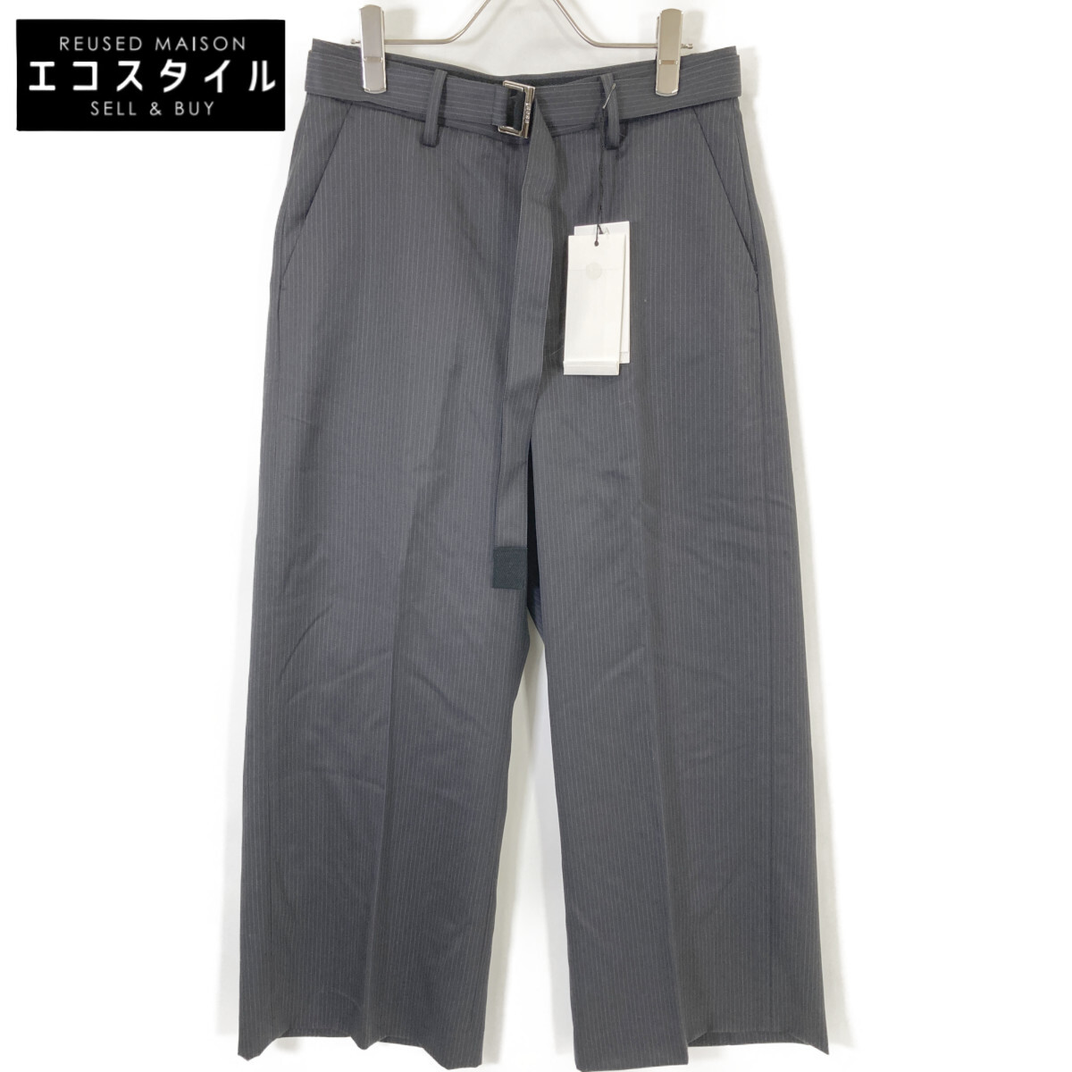 Sacai 25-03634M Striped Doeskin Pants 1 | 日本二手精品 ｜ DOKODEMO
