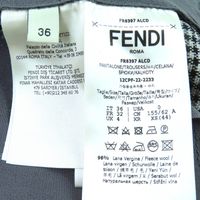 未使用品△FENDI フェンディ 2022年製 FR6397 ウール チェック柄