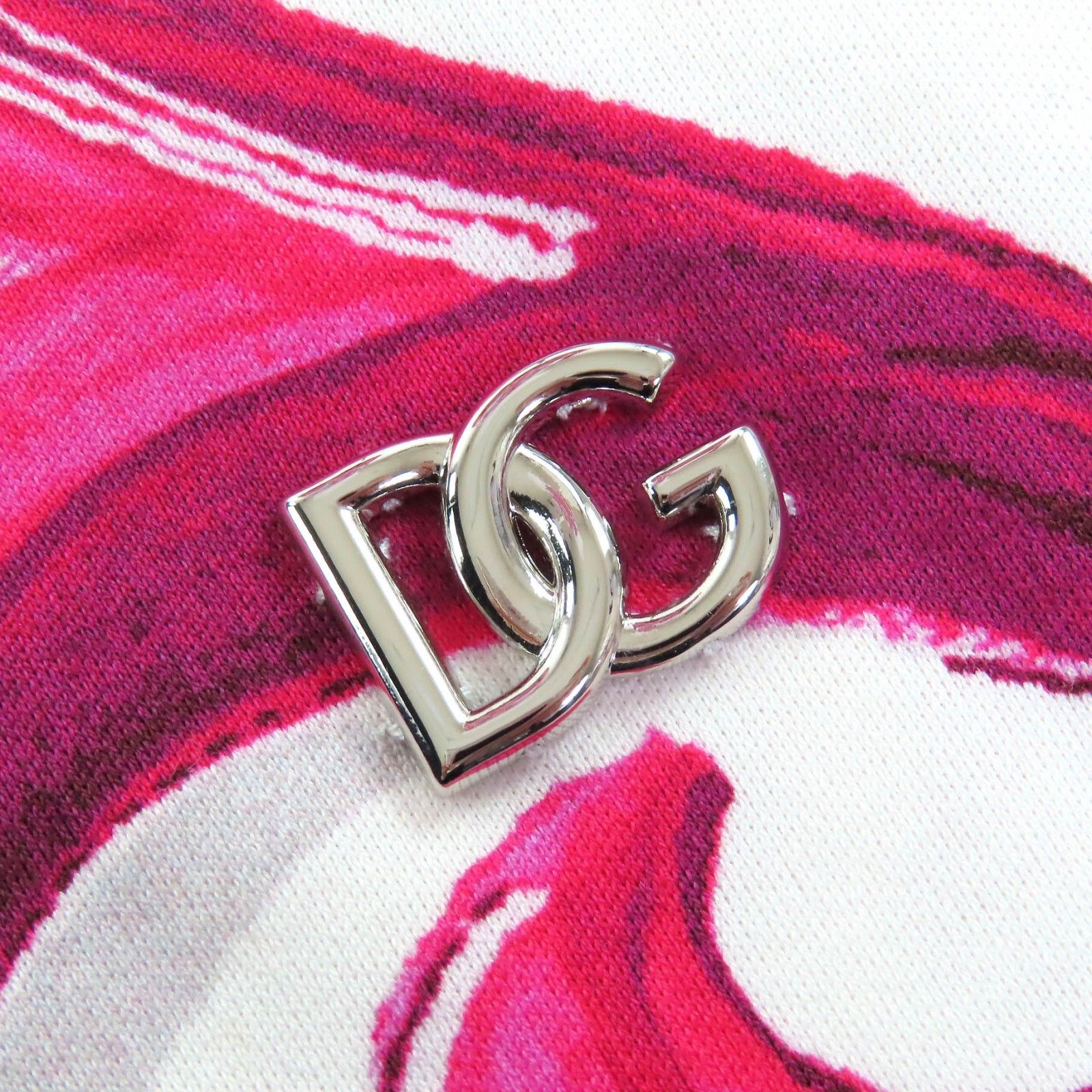 美品△DOLCE&GABBANA ドルチェ＆ガッバーナ マヨリカ コットン100％ 黒タグ ロゴ 半袖カットソー フレアスカート セットアップ 40 正規品 美品△DOLCE&GABBANA ドルチェ＆ガッバーナ マヨリカ コットン100％ 黒