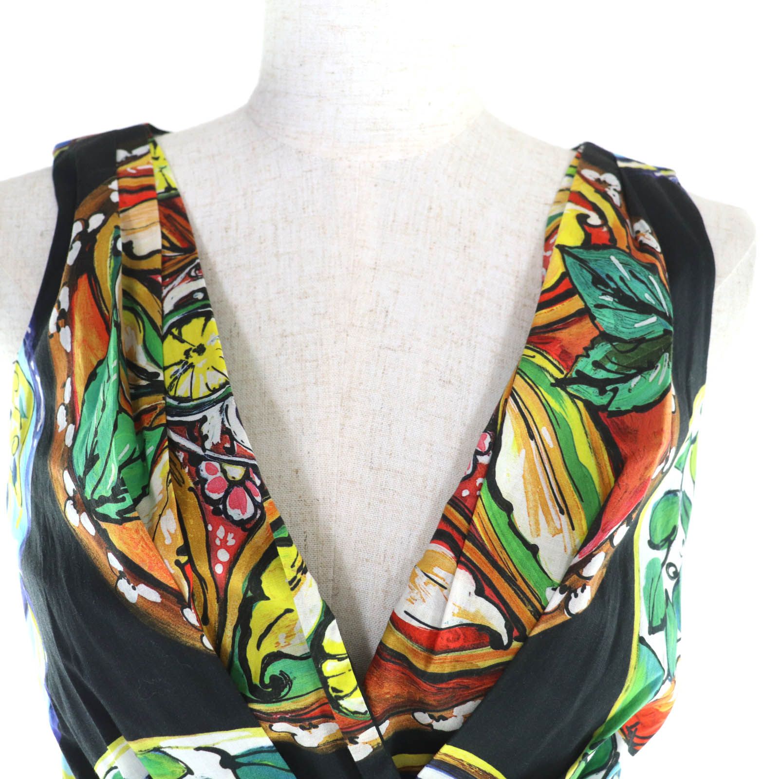 極美品☆DOLCE&GABBANA ドルチェ＆ガッバーナ F6GJ6T ベルト付 花柄