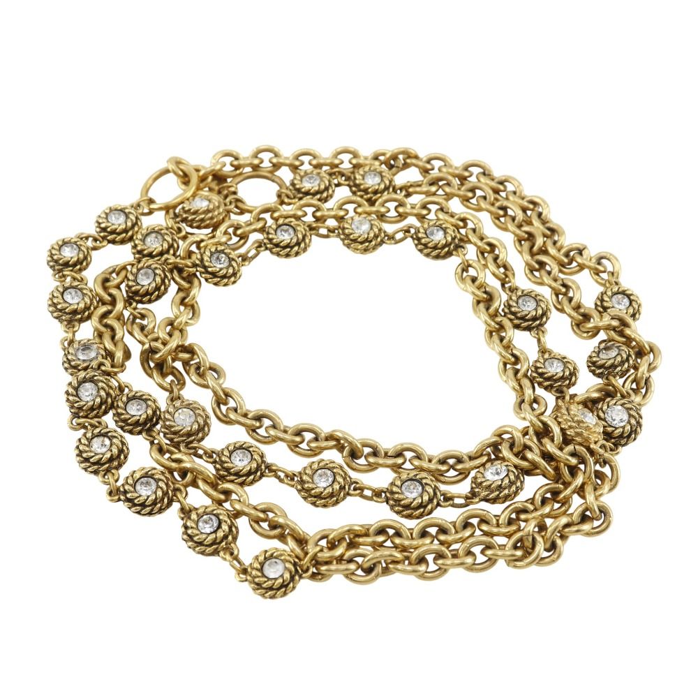Pre-owned Chanel vintage gold-plated chain belt with  display picture 2
