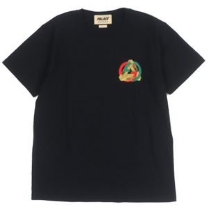 GUCCI Palace 548334 男士印花圆领短袖T恤，黑色，XS码，意大利制造，正品，成色极佳