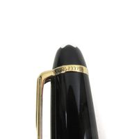 成色極佳的MONTBLANCMeisterstück 經典款黑色金邊原子筆，附筆盒，德國製造，男士款，書寫流暢。