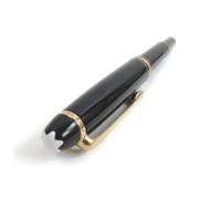 成色極佳的MONTBLANCMeisterstück 經典款黑色金邊原子筆，附筆盒，德國製造，男士款，書寫流暢。