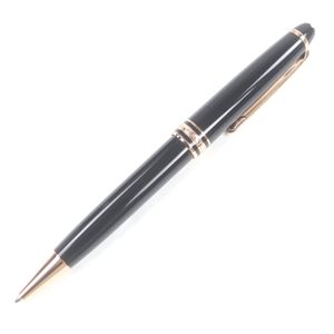 成色極佳的MONTBLANCMeisterstück 經典款原子筆，黑色和玫瑰金配色，帶原始筆盒，德國製造，男士款，書寫流暢。