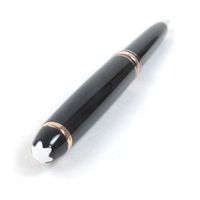 成色極佳的MONTBLANCMeisterstück 經典款原子筆，黑色和玫瑰金配色，帶原始筆盒，德國製造，男士款，書寫流暢。