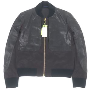Authentic Paul Smith Men's Sheepskin Blouson Jacket in Black and Braun , Size M, Unused