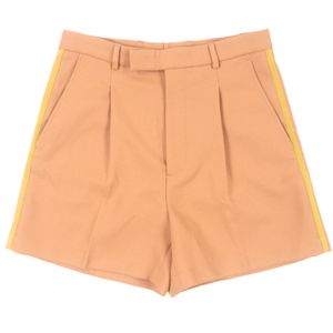 Unused GUCCI adidas 691437 logo embroidered shorts, beige, size 44, includes hanger, made in Italy, authentic, men's