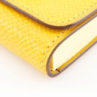 Pre-owned Hermès Post-it Case, Yellow Leather, Other Accessories