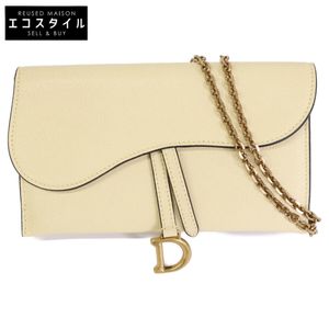 Christian Dior Saddle Chain Wallet, Like New, S5614CCEH