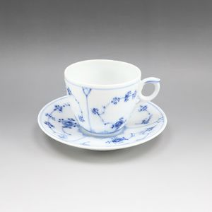 Pre-owned Royal Copenhagen Blue Fluted tableware cup and saucer.