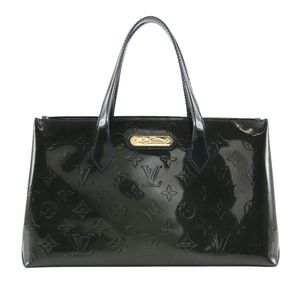 루이비통 LOUIS VUITTON 윌셔 PM 핸드백 M93684 모노그램 베르니 블루뉴이 2009년 농감 MI1069 수제, A5 오픈 Wilsher PM 레이디스【중고】