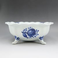 로얄 코펜하겐 Royal Copenhagen 파이언스 트렁크 웨버 꽃병 자르디니에르 Faience Trunk Weber _【중고】