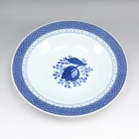 로얄 코펜하겐 Royal Copenhagen 파이언스 트렁크 웨버 식기 딥 Plate ×3 Faience Trunk Weber _【중고】