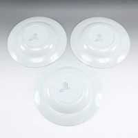 로얄 코펜하겐 Royal Copenhagen 파이언스 트렁크 웨버 식기 딥 Plate ×3 Faience Trunk Weber _【중고】