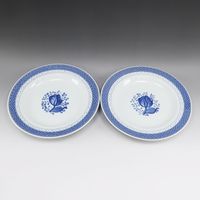 Pre-owned Royal Copenhagen Faience Trunk Weber Dish Plate x 5