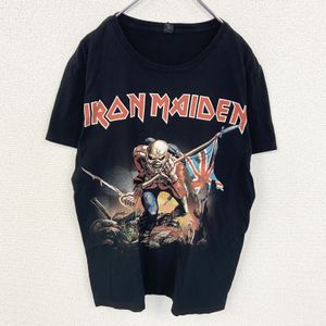 헌 옷 used IRON MAIDEN 아이언 메이든 반소매 밴드 T셔츠 블랙 블랙 메탈 밴드 락계 L 사이즈