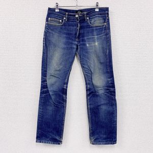 Used A.P.C. NEW STANDARD denim pants/jeans, button fly, indigo, size 30