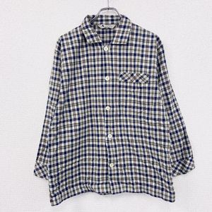 Used Aquascutum long-sleeved club check shirt, multicolor , Color M