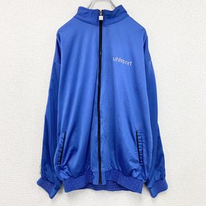 Used uhlsport track jacket/jersey, blue, size XL