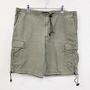 Used Dickies Half Cargo Pants, Drawcord, Olive Khaki