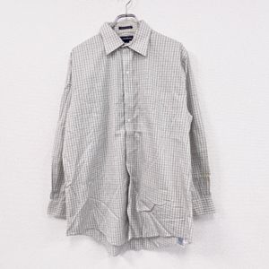 Used LAND'S END long-sleeved shirt, vintage plaid, sizes 16 and 33, from the 2000s