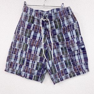 Used TOMMY HILFIGER Hilfiger shorts/half pants, checked pattern, Color, size small