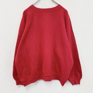 Used 90s Hanes Her Way sweatshirt in red with raglan sleeves , RED XL