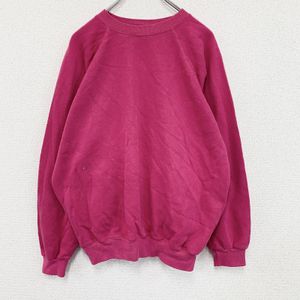 Used clothing ~90s Sweatshirt/sweatshirt Raglan sleeve Vintage Pink