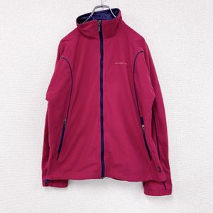 Used UMBRO full-zip corduroy track jacket/jersey with embroidered logo in RED