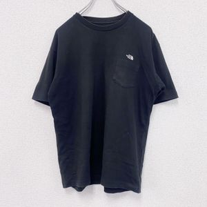 Used THE NORTH FACE short-sleeved T-shirt with logo, black, size M