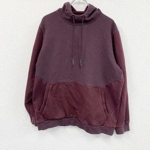 Used Russell Premium Fleece sweatshirt/hoodie, red wine RED, size L