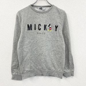 Used Disney Mickey Mouse sweatshirt, gray, size small