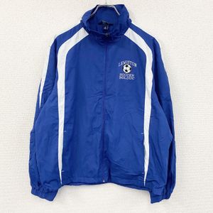 Used Sport-Tek full-zip windbreaker jacket, blue, size M