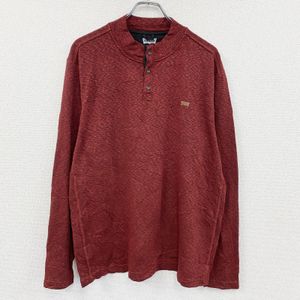 Used Levi's sweatshirt/trainer, red, henley RED, size XL